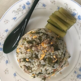 野沢菜炒飯